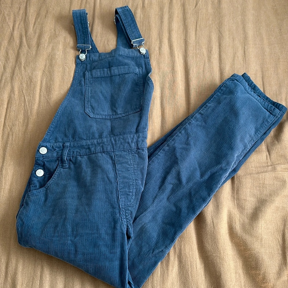 Pacsun blue corduroy overalls, size 25